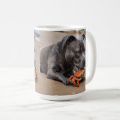 Mug "Beachside Pals : A Staffy and its Crab Companion" (Devant droit)