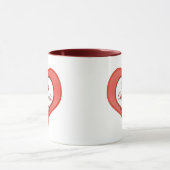 Mug Beaded Red Heart Valentine (Centre)