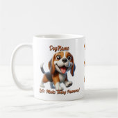 Mug Beagle - Ajouter le nom du chien, modifier le text (Gauche)
