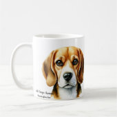 Mug Beagle Aquarelle  (Gauche)