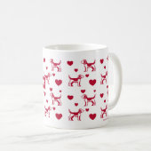Mug beagle Au Coeur Rouge (Devant droit)