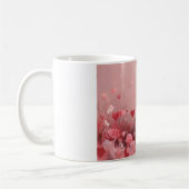 Mug Beagle avec des roses - Saint-Valentin (Gauche)
