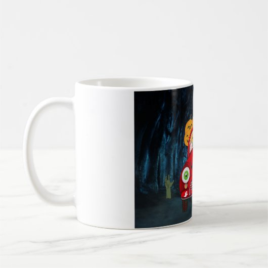 Mug Beagle Chien Conduite voiture effrayant (Gauche)