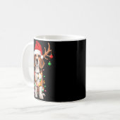 Mug Beagle Christmas Tree Shirt Beagle Santa Hat Lover (Devant gauche)