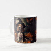 Mug Beagle Citrouille Halloween effroi (Devant gauche)