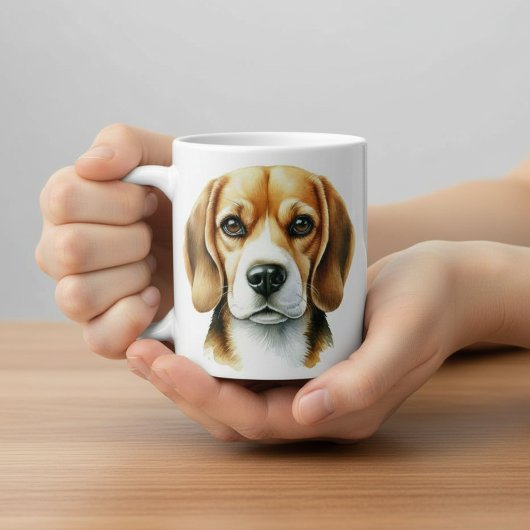 Mug Beagle couleur eau