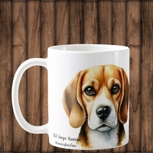 Mug Beagle couleur eau