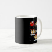 Mug Beagle Dog Santa Sleigh Flying Funny Magical Chris (Devant droit)