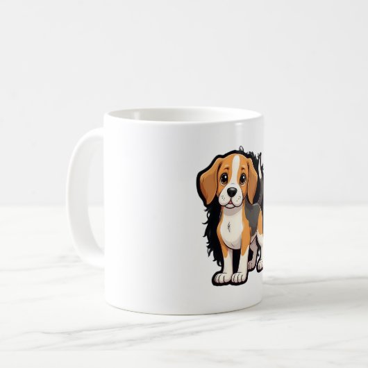 Mug Beagle Dog T Shirt (Devant gauche)