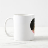 Mug Beagle en forme de coeur photo et nom (Gauche)