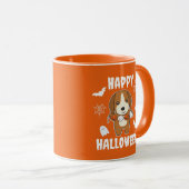 Mug Beagle Happy Halloween Costume de chien (Devant droit)