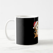 Mug Beagle Joyeux Noël Animaux d'hiver Chien Café M (Gauche)