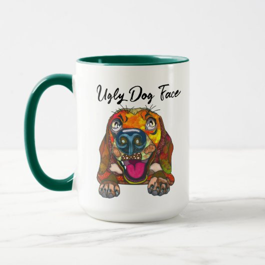 Mug Beagle laide chien visage muet (Gauche)