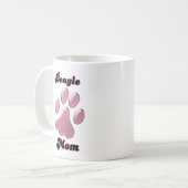 Mug Beagle Maman Pink Pawprint (Devant gauche)