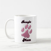 Mug Beagle Maman Pink Pawprint (Gauche)