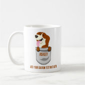 Mug Beagle mignon chien papa chien maman chien (Gauche)