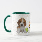Mug Beagle Puppy Kisses Réparez tout Musique (Gauche)