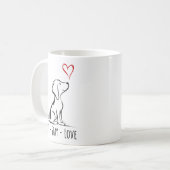 Mug Beagle Sit-Stay-Love (Devant gauche)