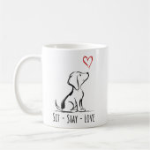 Mug Beagle Sit-Stay-Love (Gauche)