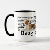Mug Beagle Traits Musique (Gauche)