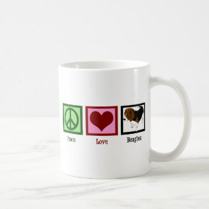 Mug Beagles de Peace Love