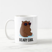 Mug Béaire Cool Funky Brown Bear Pun (Gauche)