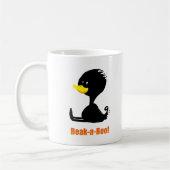 Mug Beak-a-Boo! Cute Cartoon Duck with Funny Pun (Gauche)