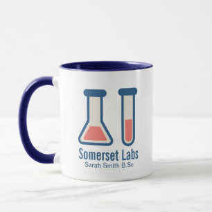 Mug Beaker & Test Tube Science Themed