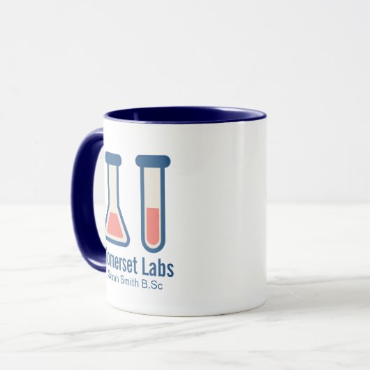 Mug Beaker & Test Tube Science Themed (Devant gauche)