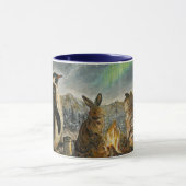 Mug Beam Lingering Whimsical Aurora Animals Painting (Centre)