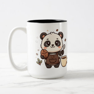 Mug Bean Panda Mignon, Kawaii Clipart Café Deux To
