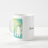 Mug Bear and Bunny in Floral Field with love poem name (Devant gauche)
