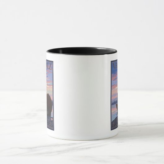 Mug Bear and Cub - Valdez, Alaska (Centre)