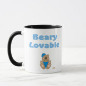 Mug Bear Brown Bleu Baseball Casquette Beary Lovable (Gauche)