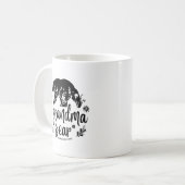 Mug Bear de grand-mère florale mignonne | Cadeau pour  (Devant gauche)