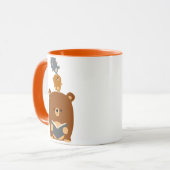 Mug Bear de lecture de caricatures mignonnes et de la  (Devant gauche)