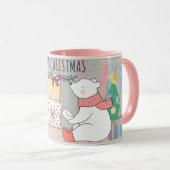Mug Bear de Noël mignonne (Devant droit)