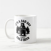 Mug Bear Drinking Beer Camping Funny It's Bad Day To B (Gauche)