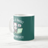Mug Bear-ly Awake Fully Annoyed - Panda Office Humor (Devant gauche)