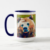 Mug Bear Painting - Gift for Animal Lovers (Gauche)