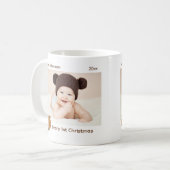 Mug Bear Photo Baby First Christmas (Devant gauche)