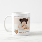 Mug Bear Photo Baby First Christmas (Gauche)