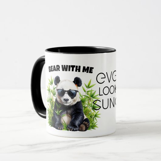Mug Bear With Me Panda Shades Pun – ELGIS (Devant gauche)