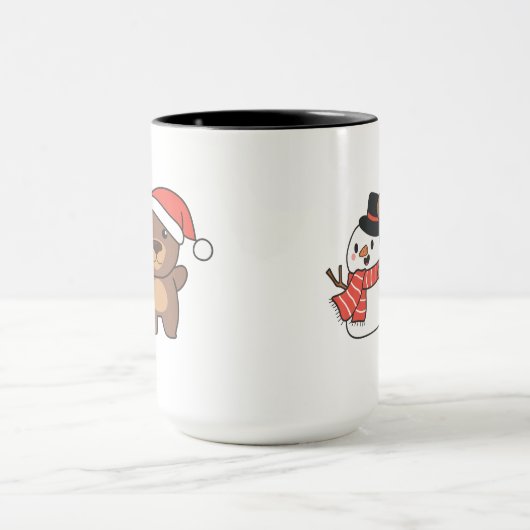 Mug Bear With Snowman (Centre)