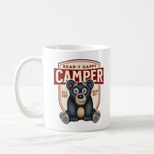 Mug Bear y Happy Camper Cute Bear (Gauche)