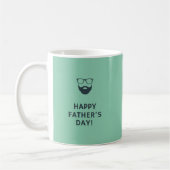 Mug Beard man heureux fête des pères turquoise (Gauche)