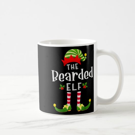 Mug Bearded Christmas Elf Matching Pajama X-mas Party  (Droite)