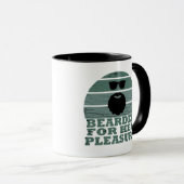 Mug Bearded cite drôle barbe dire cadeaux (Devant droit)