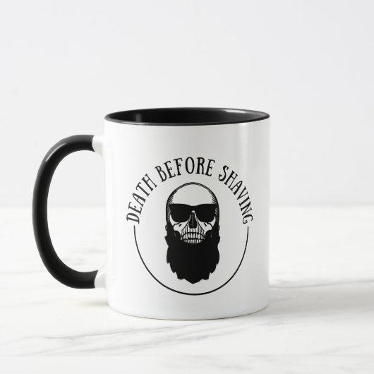 Mug Bearded cite drôle barbe dire cadeaux (Gauche)