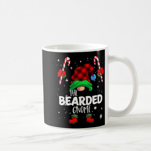 Mug Bearded Gnome Red Buffalo Plaid Matching Family Ch (Droite)